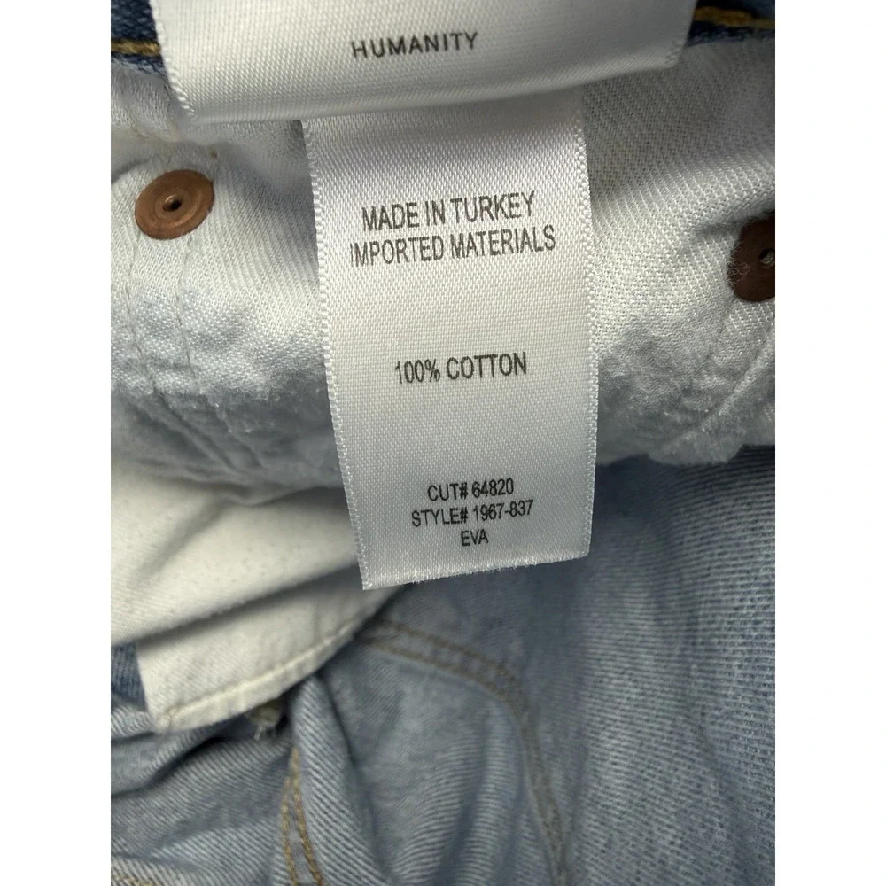 Citizen Of‎ Humanity Eva Sz 23 Light Wash Distressed Jeans High Rise Straight